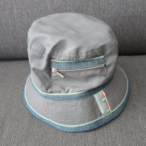 Diesel Indigo Thermic Made in Italy Bucket Hat with Zipper Pocket